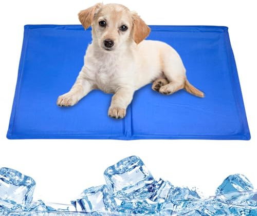 Matta för hundkylning, självkylning isgeldyna för pets, bärbar vattentät vikbar matta för sommarvarm Weather, för hundar vila, inomhus utomhus kattsoffa bilstol camping