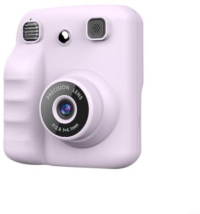 FACAIIO Macchina fotografica istantanea per bambini, fotocamera digitale per bambini con carta per bambini, viaggi, giochi, stampante fotografica termica portatile (viola)