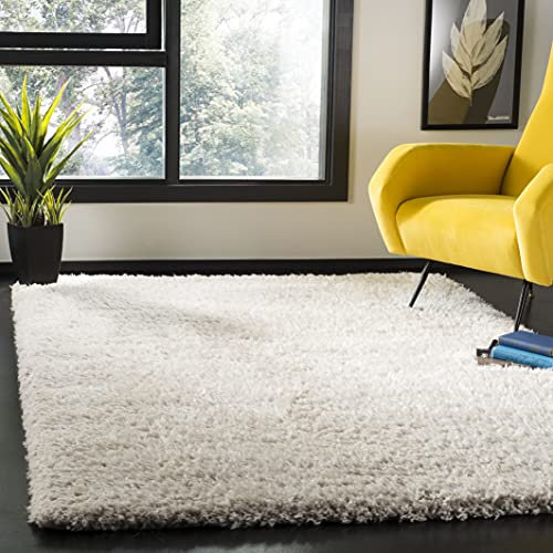 Safavieh Flokati Collection FLK950E Area Rug, 6' 7 Square, Beige
