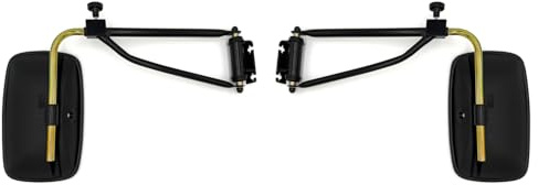 2x Außenspiegel Set Rückspiegel 340x200 mm ø18-26 LKW Bagger Spiegelhalter Spiegelhalterung Spiegel Arm