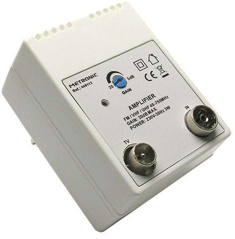 AMPLIFICATORE TV PER INTERNO 1 INGRESSO FM/UHF/VHF - 1 USCITA TV