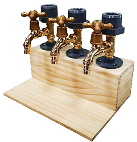 Tianbi 2021 Whiskyträ dispenser fars dag trippel snaps alkohol whisky trä dispenser vattenkran form pip party middag bar och dryck station