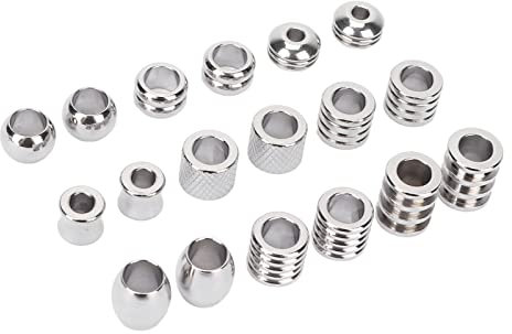 18 STÜCKE Haar-Bartperlen, Flechtperlen, Edelstahl-Dread-Perlen, Viking-Haarperlen für Ihren Bart und Zopfhaar für Männer und Frauen