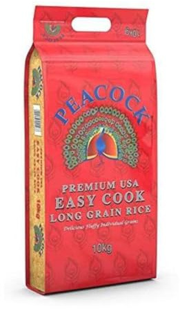 MASPeacock Easy Cook Rice 10kg Box of 1-Fd