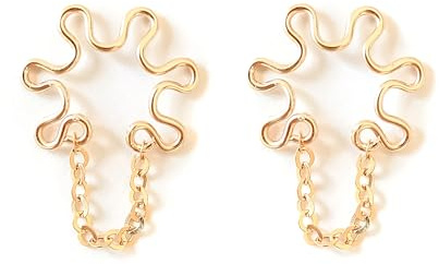 Fake Kette Brustwarze Ringe Nipple Piercing für Frauen Körper Piercing Schmuck Clip auf nicht durchbohrt topless Bikini 2pcs