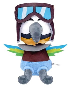 Benolls Indigo Parks Plüsch,Rambley Raccoon Plush Toy,7.8 Inch Rambley Plüschtiere,Geburtstags oder Feriengeschenke für Kinder（Mollie Macaw）