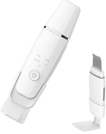 Espátula para poros, espátula para depurador de la piel, purificador facial, 4 modos, extractor ultrasónico de poros para una limpieza facial profunda, herramienta de lifting facial