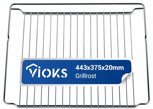 VIOKS Backofenrost Gitter 443 x 375 x 20 mm Ersatz für Whirlpool 481010657433 Indesit C00325927 Backofen Grillrost - Ofen Gitter Backgitter für Backofen - Grill Rost Gitterrost für Backоfen Herd