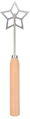 MAGICLULU Moule à Frire Étoile à Cinq Branches Alliage Aluminium Antiadhésif Ustensile De Cuisine pour Beignets Frits Galettes De Radis Et Gâteaux De Crevettes Facile à Nettoyer avec Manche
