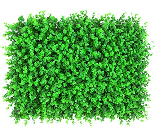 Pannello di bosso Artificiale 20 Pezzi, Erba Finta Decorativa per pareti, Verde Artificiale di bosso Artificiale, Prato di Simulazione, pianta Artificiale di Simulazione, Parete per Interni