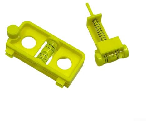 ZMdooreasy Kit di livellamento per arco, strumento di accordatura composto con livella a freccia, migliora la precisione per il montaggio delle corde (giallo)