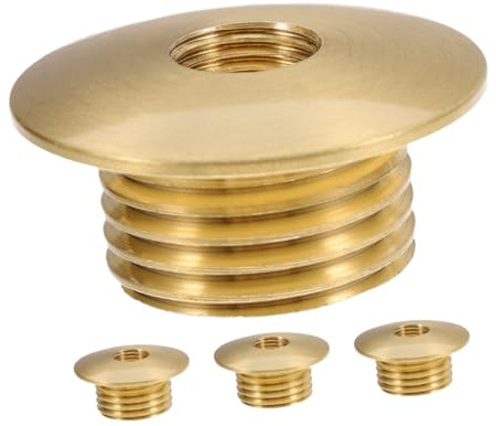 Zerodeko 4pcs Lamp Holder Accessories Lock Screw Fasteners Metal Nut Screw Threaded Lamp Fitting Parts for Ceiling Lampshade