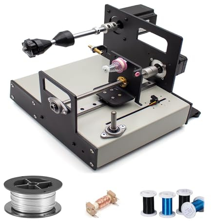 Automatic Tube Amplifier Winding Machine with LCD Screen, Industrial Grade Coil Winder for Electric Winding and Tape Fishing Rod Wire