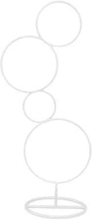 IMGASDCSD Wedding arch ，Flower Arch Metal Round Wedding Arch Stand Hoop Backdrop Stand for Wedding Party(White,85cm1pcs)