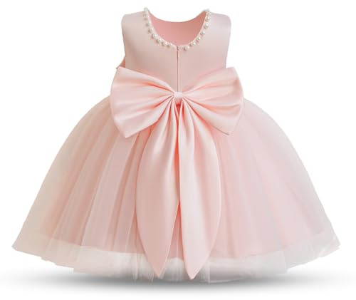 NNJXD Baby Girl Birthday Party Tutu Gown Bowknot Toddler Girls Pageant Princess Tulle Wedding Gown