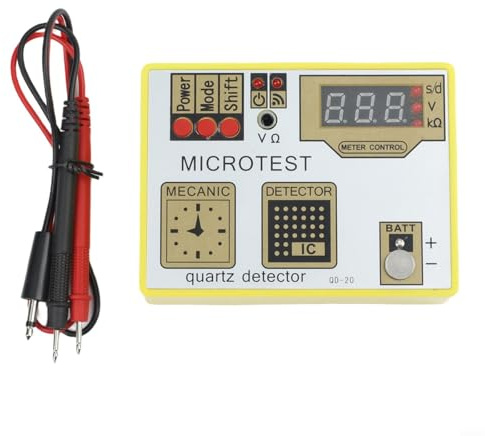 QD20 - Tester per batterie a impulsi per batterie al litio e ossido d'argento con diagnostica del movimento al quarzo