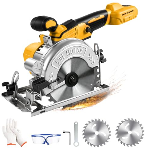 5 Inch Cordless Circular Saw for Dewalt 18V 20V Max Battery, No Battery
