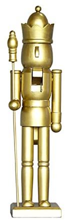 Ysyqkn Schiaccianoci Pupazzo di Legno Soldato Statuetta Ornamentale Base Robusta Dipinto a Mano Resistente Adatta per Regalo Feste Decorazione Tavolo