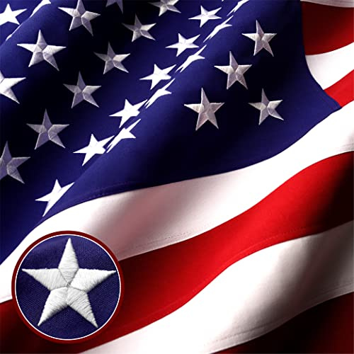 G128 amerikanische Flagge | 3x5 füße | Heavy Duty Polyester 220gsm Spun - gestickte Sterne, genäht Streifen, robuste, haltbare, innen/außen, leuchtende Farbe, Messing tüllen, Premium-us usa-Flagge