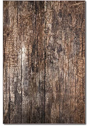 banjado Glas Magnettafel (50 x 75cm) - Magnetwand Glas - Magnetpinnwand als Memoboard - Pinnwand Magnettafel Küche, Büro, Kinderzimmer - Altes Holz