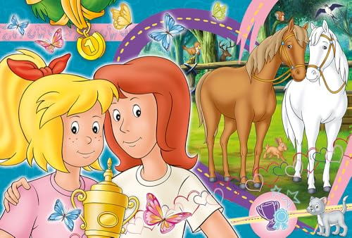 Schmidt Spiele Puzzle 56320 Bibi und Tina, Pferdeglück, 100 Teile Kinderpuzzle, bunt