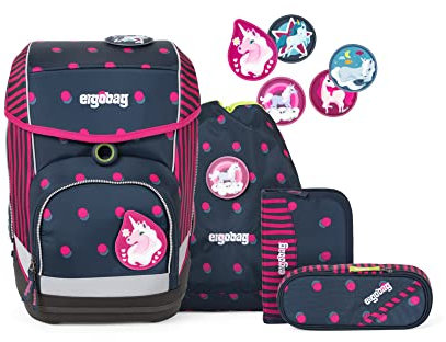 ergobag Unisex-Kinder cubo-Set Rucksack Mehrfarbig (Shoobi Doobear), 40x20x25 cm (B x H x T)