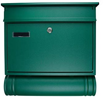 Großer Briefkästen XXL Zeitungsrolle Briefkasten Grün Matt 3R