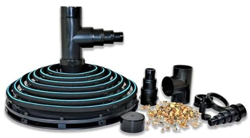 eco-filtration WEIGHTED SUCTION DOME AQUA-JET AIR DIFFUSER AERATOR BOTTOM DRAIN KOI FISH POND