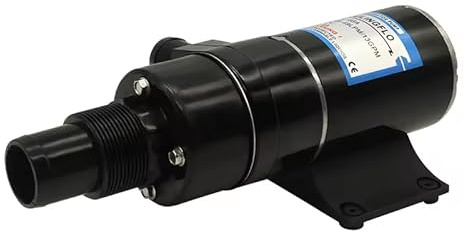 12V Macerator Pump - 13 GPM (49LPM) Self-priming Sewage Pump, RV Waster Water Pump, Marine Toilet Macerator System for Fish Tank, Trailer, Canvas