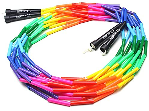 Double Dutch Springseil BEAD (4.90 m, schwarz-regenbogen)
