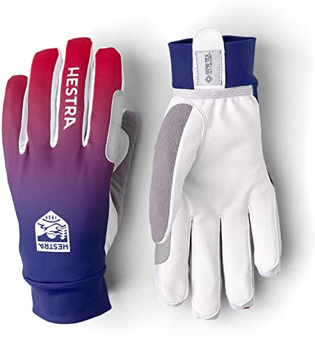 HESTRA Infinium Momentum Colorblock-Bunt, Gore-Tex Fingerhandschuh, Größe 7 - Farbe Navy