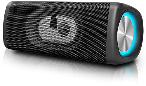 Nictiv Cassa Bluetooth Portatile Potente, 20W Altoparlante Bluetooth Waterproof IP67, Bassi Potenti, Associazione Stereo, Speaker Wireless Bluetooth 5.0 con Luce LED, Microfono Incorporato, TF/AUX