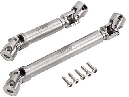 INJORA Centro Eje de Transmisión Acero Inoxidable Agujero en Forma de D para 1/24 RC Crawler Axial SCX24 Gladiator AXI00005 Upgrade Actualizado