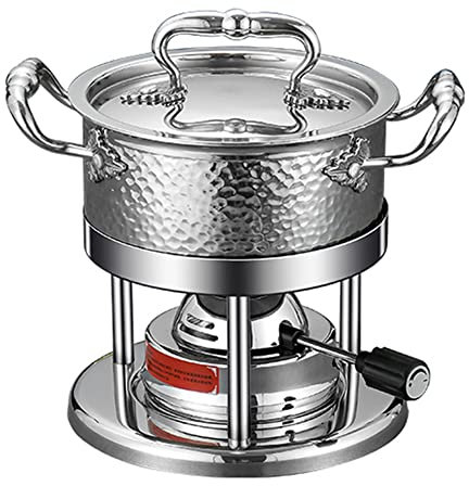 KELUNIS Acciaio Inossidabile Chafing Dish Buffet Set, Round Catering Warmer Set con Supporto Carburante e Coperchio per Feste, cene e Catering/Silvery