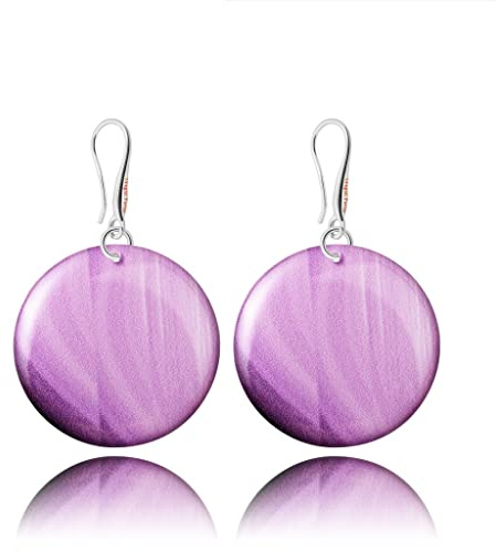 Orecchini Pendenti Rotondo Semplice Moderno Design; Gioielli per Donne