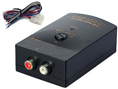DAGIJIRD Adaptateur de haut-parleur RCA pour autoradio stéréo haut vers bas
