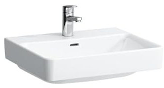 LAUFEN PRO S Aufsatzwaschtisch, 1 Hahnloch, mit Überlauf, 550x465mm, H816962A001041, Farbe: Weiß