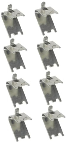 jojofuny 8pcs Freezer Shelf Clips Stainless Steel Shelf Support Clamps for Refrigerator Clips