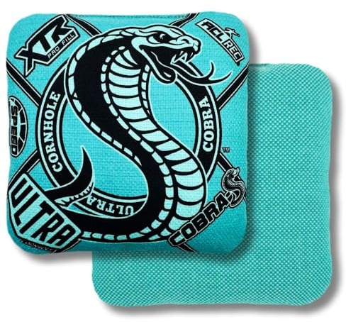 Ultra Cornhole Bags Cobra-S Cornhole Bag Set - ACL Approved (Blaugrün)