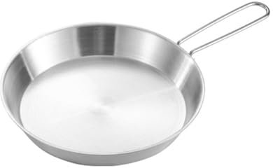MOONDAME Set di Padelle Antiaderenti in Acciaio Inox con Manico Pieghevole Multifunzione, Versatile per Diverse Preparazioni, Inclusa la Cottura alla Griglia, S, M, L