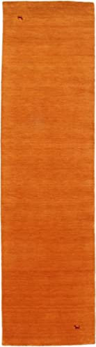 Nain Trading Loom Gabbeh Orange 76x299 Modern Orientteppich Läufer Teppich Wolle Indien