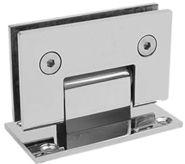 Charnières de porte de douche en acier inoxydable - Charnières en acier inoxydable pour porte de douche - Pièces de rechange pour garage, salle de bain, portes intérieures