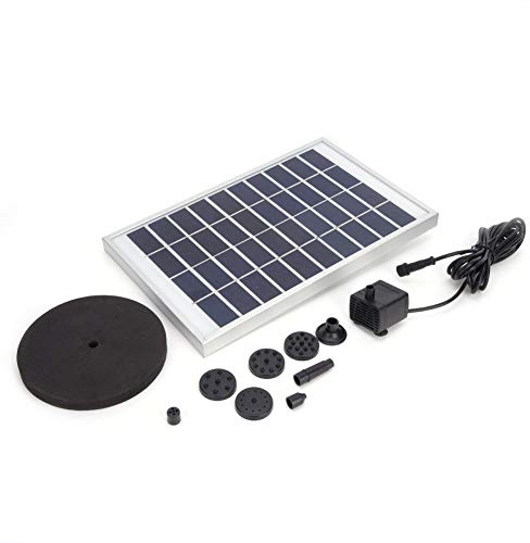 Solarbrunnenpumpe 10 V 5W Solarpanel Mini -Pumpe Solar -Teichpumpe mit Schwimmender Scheibe für Poolbrunnen