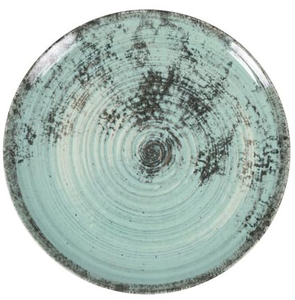 La Mediterránea Assiette plate 26cm Aspe Turquoise 6 pièces