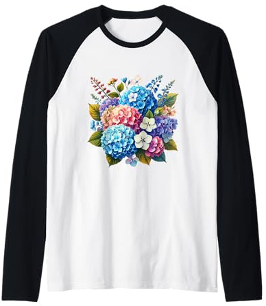 Hortensia multicolore Fleurs Formes Mania Manche Raglan