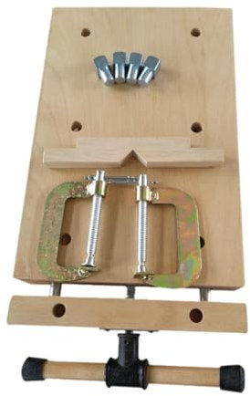Amagogo Banco de trabajo de madera Carpinteros Canten Taller de taller de revestimiento Woodworker con 2 g de clips de fijación de tipos Herramienta