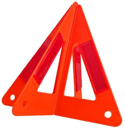Ronyme Triangolo di emergenza catarifrangente, pratico e portatile, pieghevole per guasti di camion e auto.