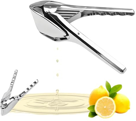 Lemon Squeezers Heavy Duty Stainless Steel Citrus Max Extraction Lime Press Easy Clean Hand Juicer for Lemon, Lime, Orange