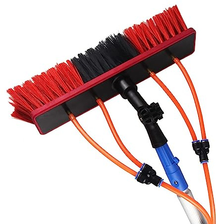 Telescopic Window Cleaning Pole - Solar Panel Cleaning Equipment, Water-Fed Window Washer for High Windows, Outdoor Use, Extendable Cleaning Tool for Effortless Reach