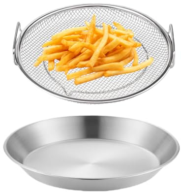 Vassoio antigoccia 'olio in acciaio - Svuotatore di tappeti, raccoglitori di oli per friggere, vassoio rimovibile | Pratico accessorio per friggitrice per cucinare carne e verdure Snack